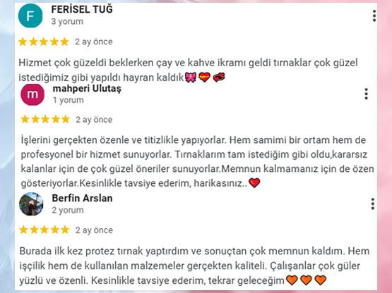 Berfin Hanım'ın Ankara Protez Tırnak tavsiyesi, Mah