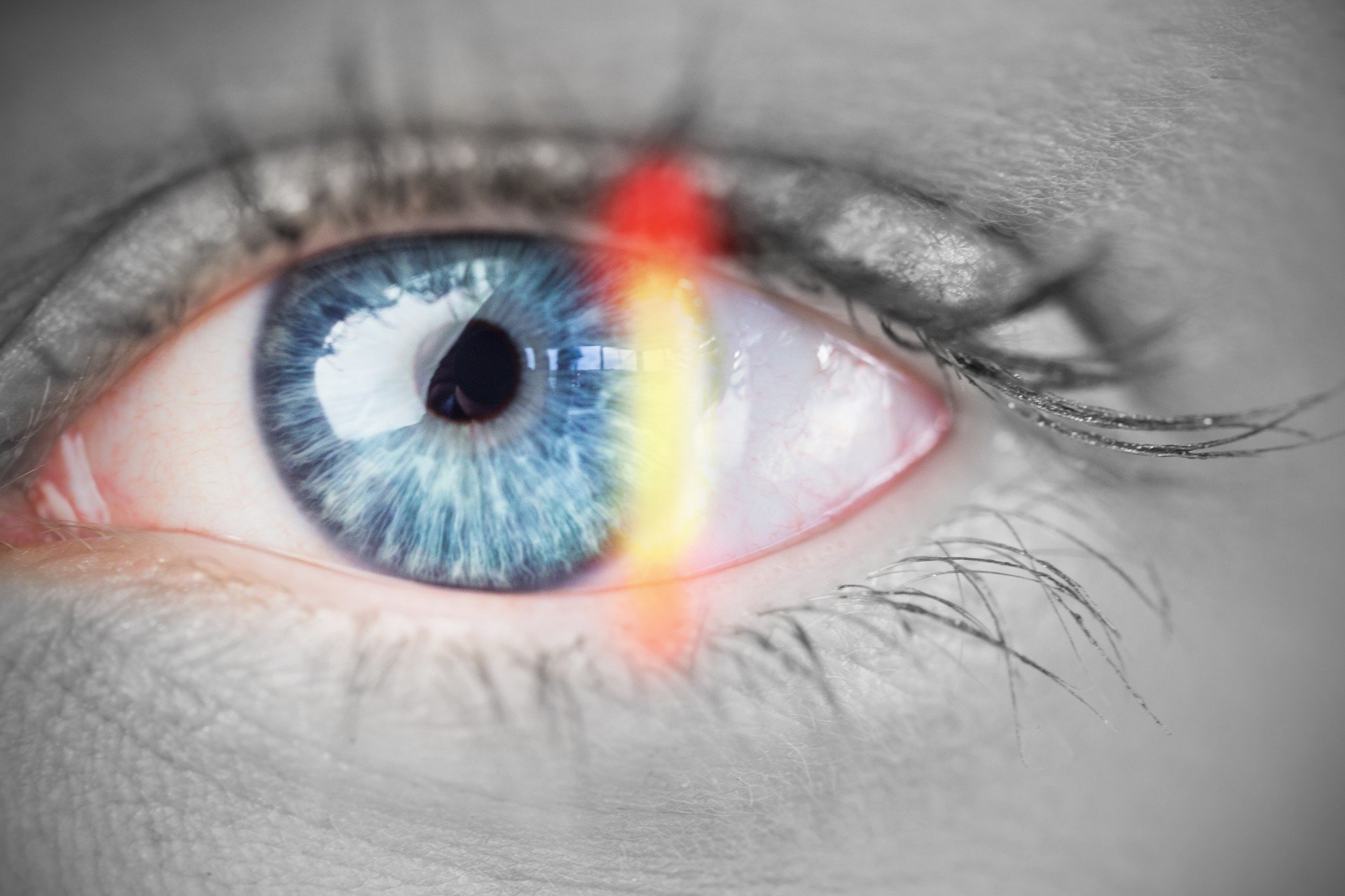 close-up-female-blue-eye-white-background