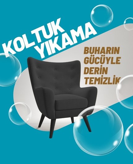 Turuncu Modern Koltuk Yıkama İnstagram Gönderisi (430 X 530 Piks