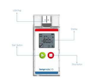 Tiefkühl Datenlogger bis -90°C | Tempmate C1 | RST-Elektronik