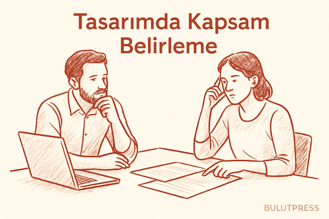 Tasarım Projesi Kapsam Belirleme: 7 Kritik Soru & BulutPress İle Kolay Yönetim