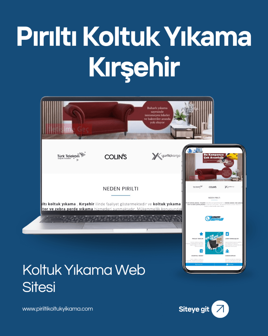 Pırıltı Koltuk Yıkama Web Site Referansımız