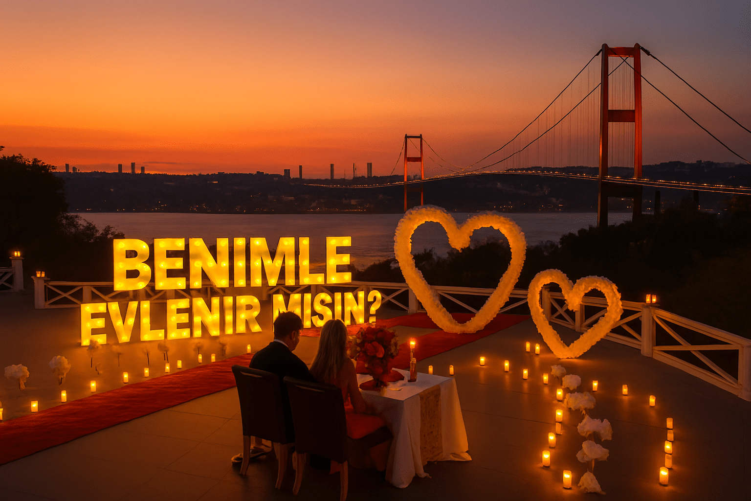 Boğaz Manzarasında Evlilik Teklifi