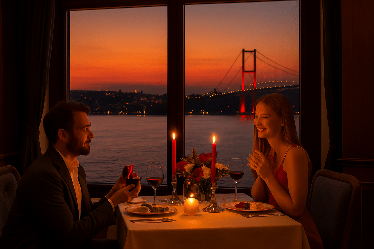 Boğaziçi'nde Evlilik Teklifi