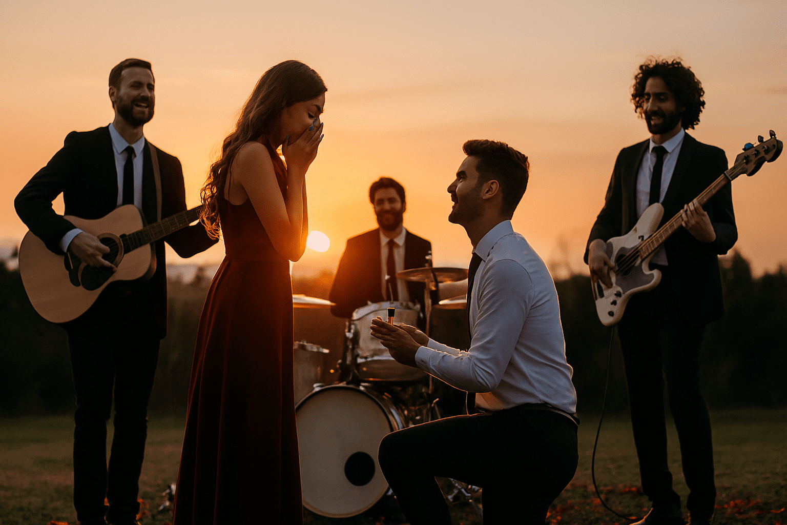 Müzik Grubu ile Evlilik Teklifi