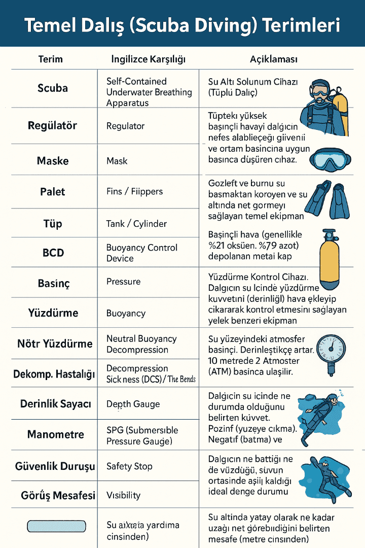 Temel Dalış Terimleri