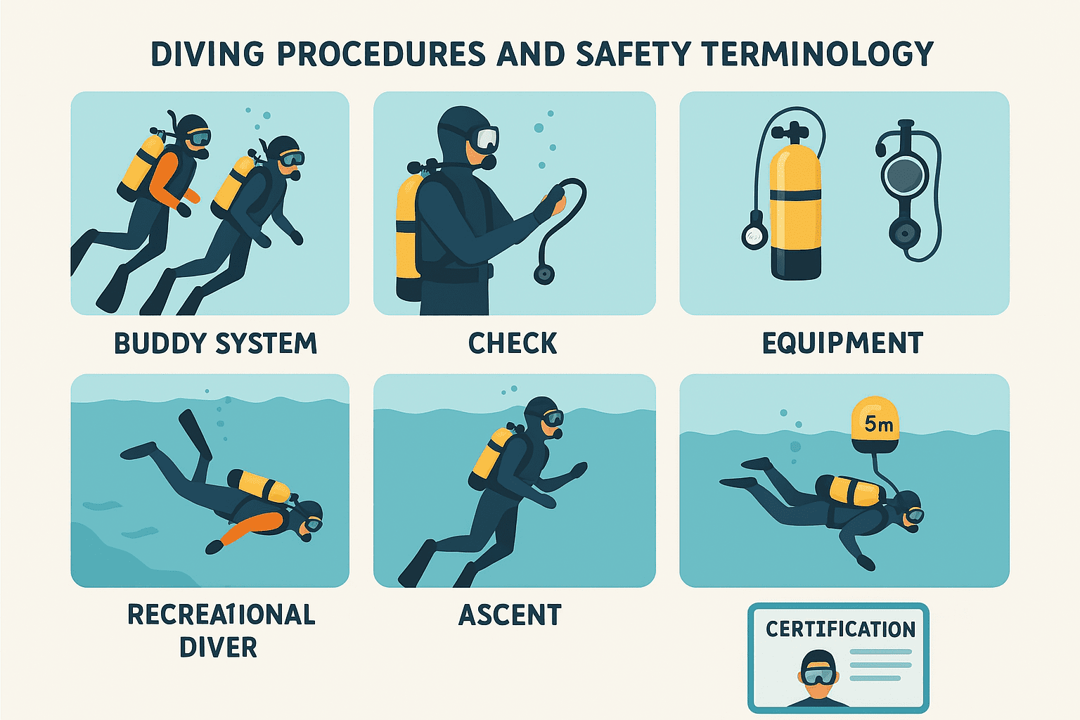 Diving Procedures And Safety Terminology