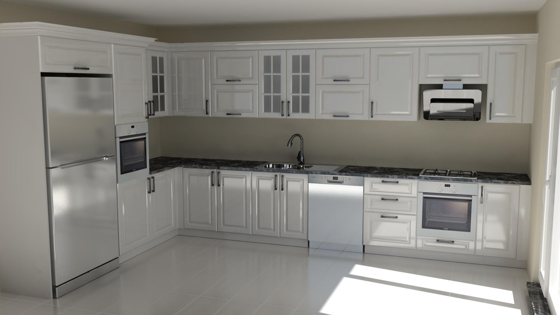 Mendeşağu İnşaat L Mutfak Onay Render