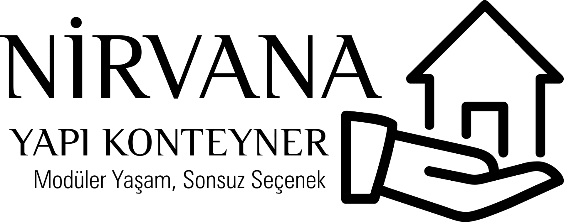 Nirvana Yapı Konteyner Logo - Siyah