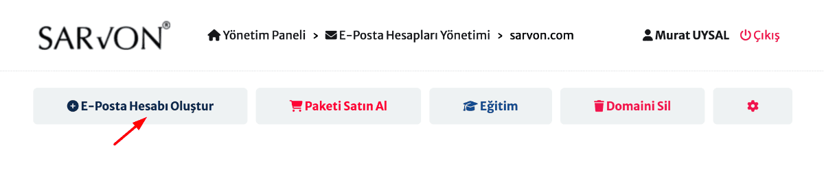 6 eposta hesabı oluştur