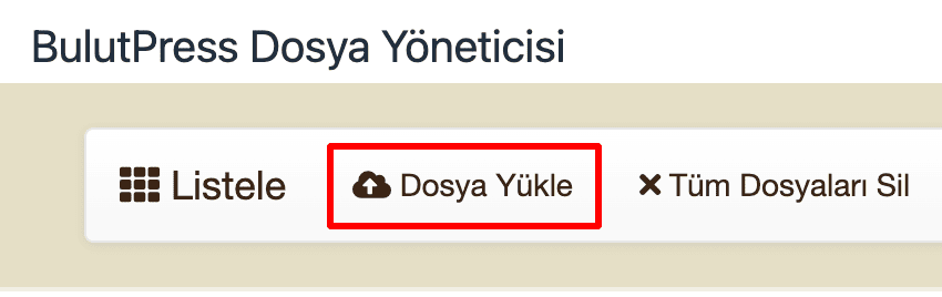 2 dosya yükle düğmesine basın