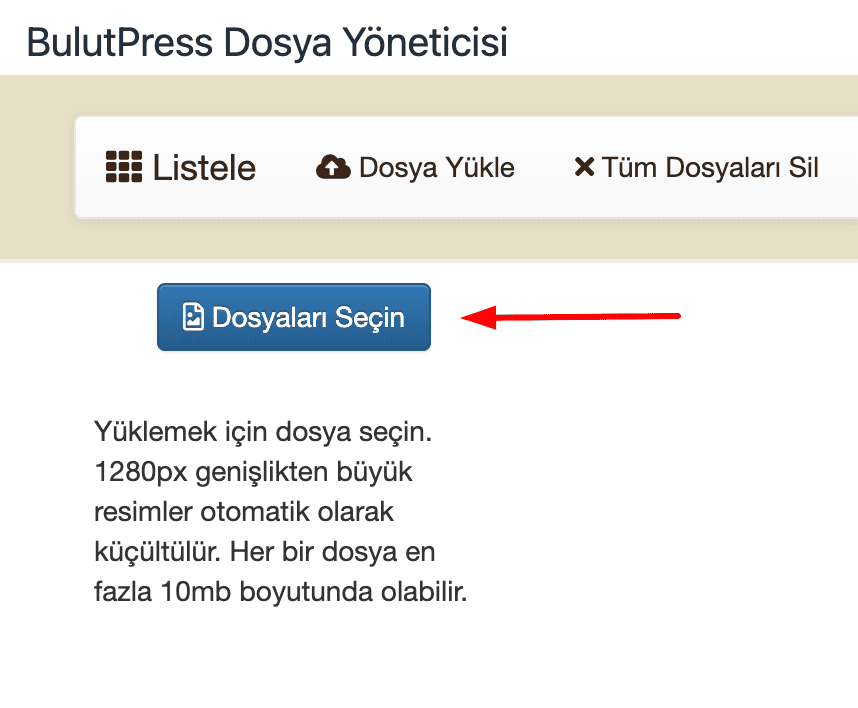 3. bilgisayarınızdan yüklenecek resimleri seçin