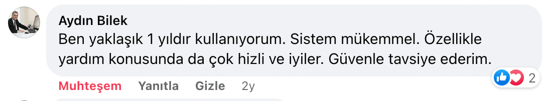 güvenle tavsiye ederim