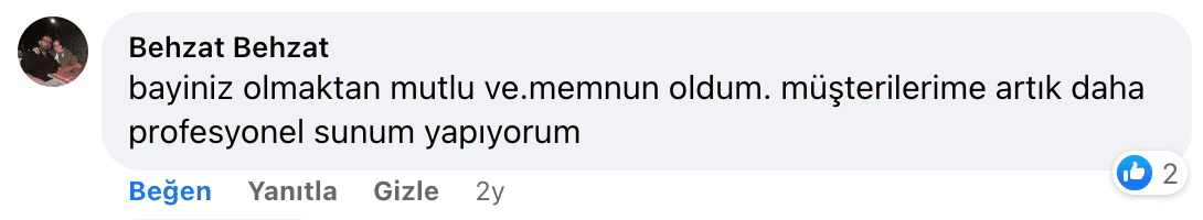 müşterilerime daha profesyonel sunum yapıyorum