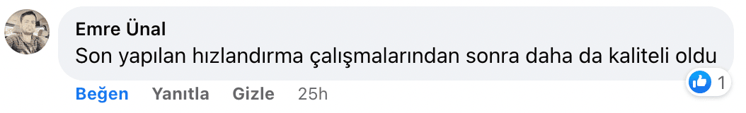 son yapılan çalışmadan sonra daha kaliteli oldu