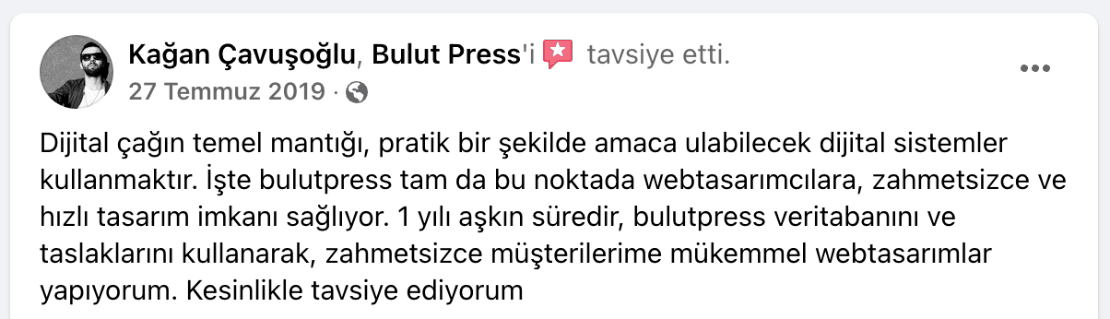 web tasarımcılara zahmetsizce hızlı website yapma imkânı