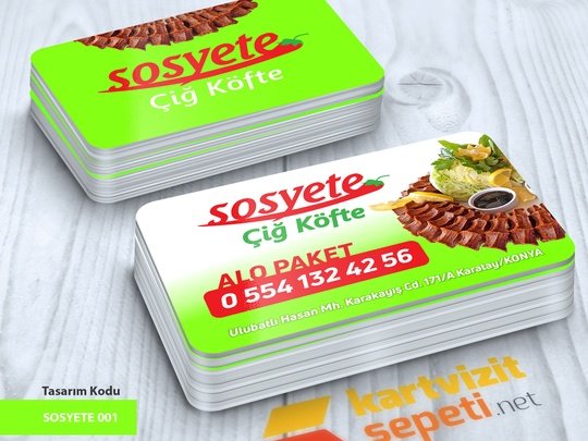 Sosyete Çiğköfte Kartvizit Tasarımı 001