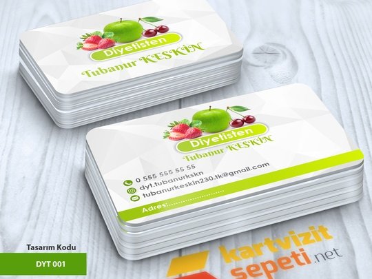 Meyveli Diyetisyen Kartvizit Tasarımı 001