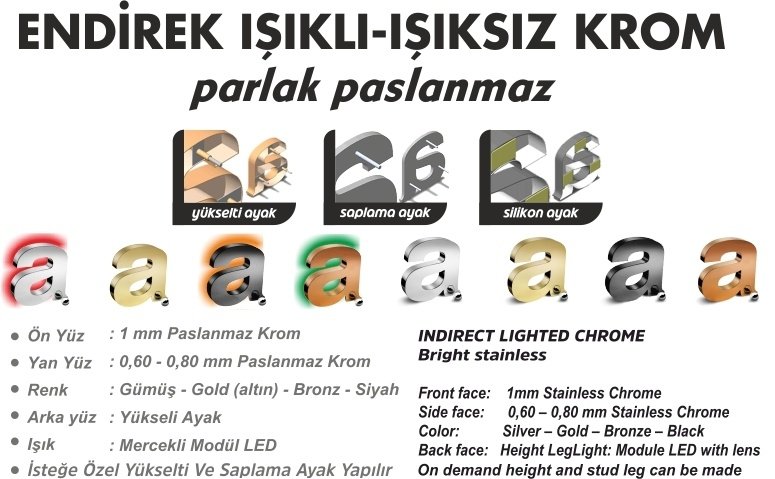 endirek-isikli-paslanmaz-krom-harf