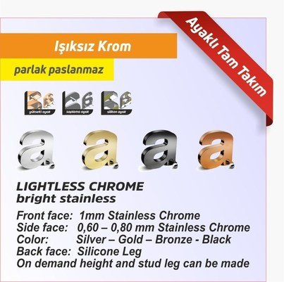 teknik özellikler ışıksız krom