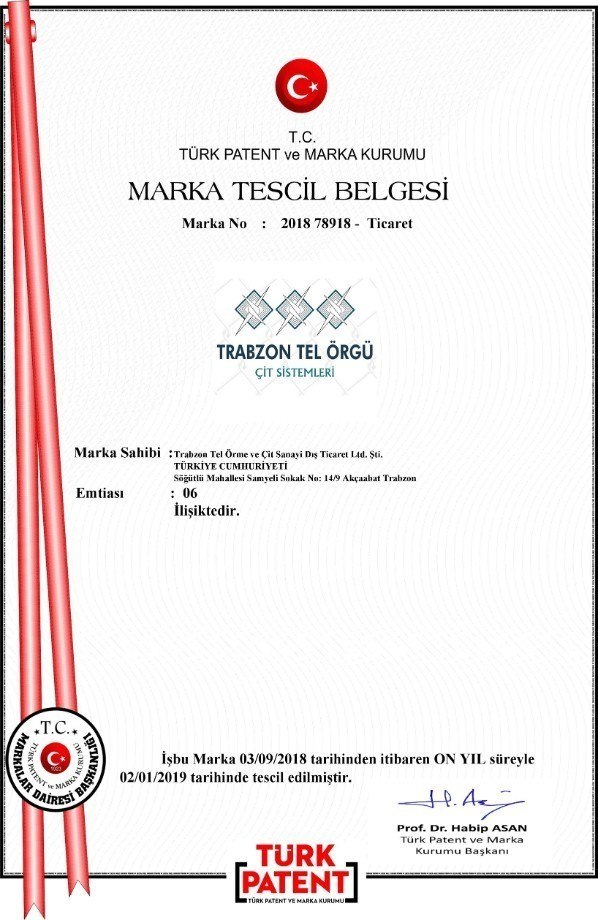 Marka Tescil Belgesi