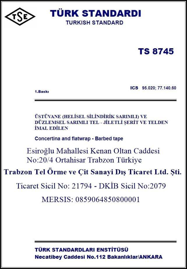 TSE Belgesi