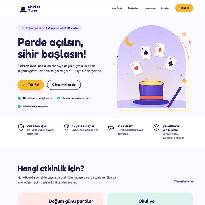Tema: Sihirbaz Tuna adlı web tasarım şablonu sahne sanatları kategorisinde yayınlanmaktadır.