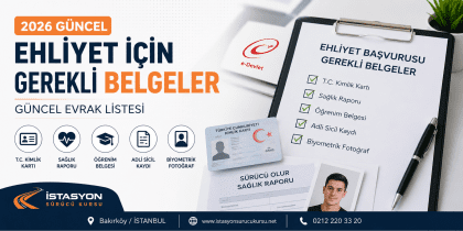 Ehliyet İçin Gerekli Belgeler (2026) | Güncel Evrak Listesi