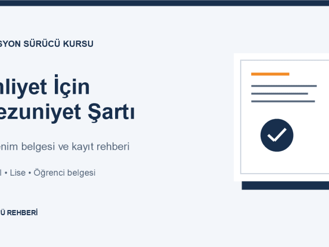 Ehliyet İçin Mezuniyet Şartı | İlkokul ve Lise Mezunları