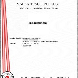 Markalarımıza Ait Tescil Belgelerimiz