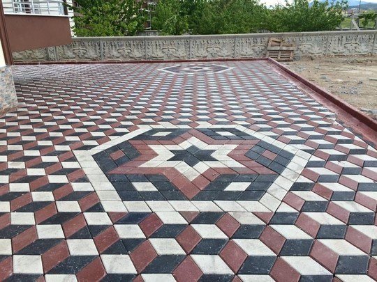 Baklava Üç Boyutlu Parke Taşı