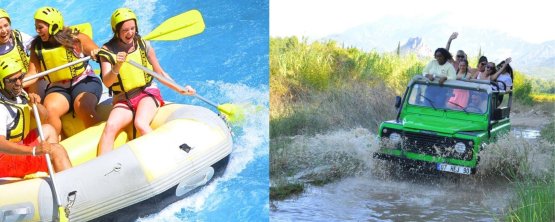 Alanya Rafting und Jeep Safari Touren | Kombi-Pakete