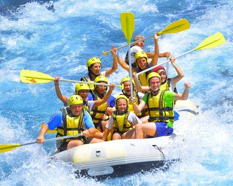 child rafting Antalya
