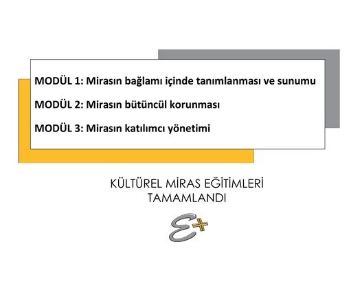 Kültürel Miras Eğitimlerini Tamamladık