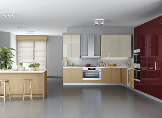 Akrilik Panel Kapak Mutfak Dolabı