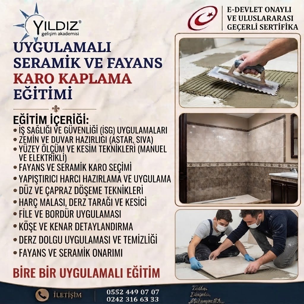 Serami̇k Fayans Eği̇ti̇mi̇