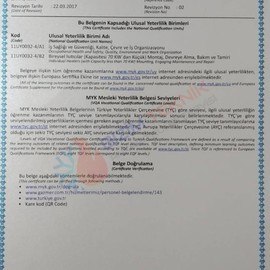 Bizim Teknik Mesleki Yeterlilik Belgesi