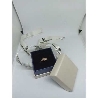 Çift Kapak Kurdeleli Yüzük Kutusu