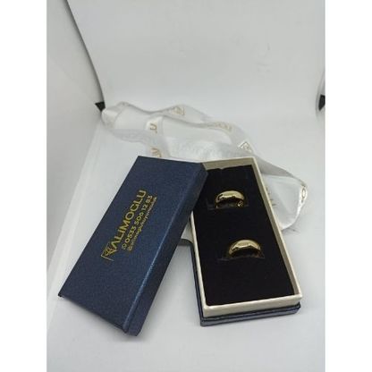 Çift Kapak Kurdeleli Alyans Kutusu