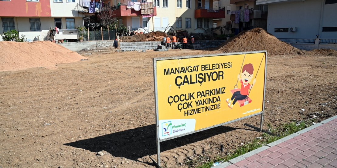 MANAVGAT BELEDİYESİ’NDEN EMEK MAHALLESİ’NE MODERN PARK