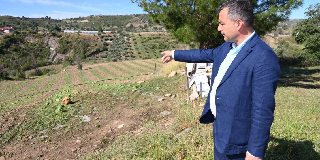 MANAVGAT’TA TARIM ÜRÜNLERİ DOLUDAN ZARAR GÖRDÜ