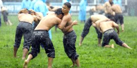 MANAVGAT GÜREŞLERİNE HAVA MUHALEFETİ ENGELİ