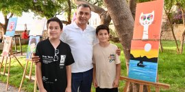 MANAVGATLI MİNİKLERDEN RESİM SERGİSİ