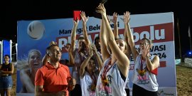 PLAJ VOLEYBOLU HALK TURNUVASI’NDA ŞAMPİYON MİLENYUM SPOR KLÜBÜ OLDU