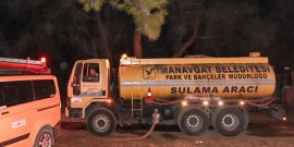 MANAVGAT BELEDİYESİ’NDEN ORMAN YANGINI’NA ANINDA MÜDAHALE