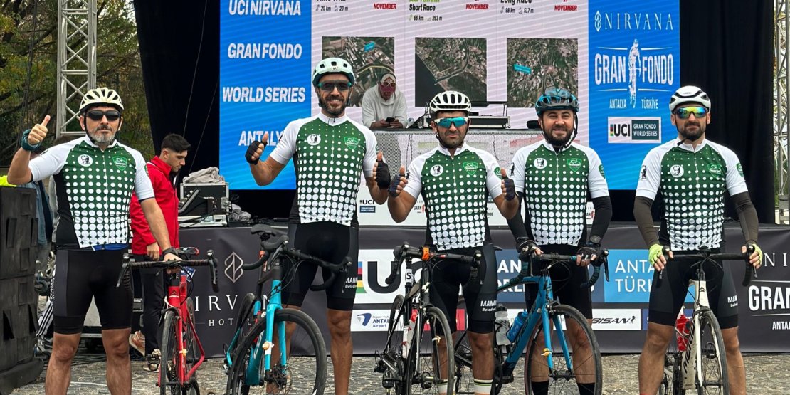 MANAVGAT BELEDİYESPOR, UCI NİRVANA GRAN FONDO'DA PODYUMA ÇIKTI