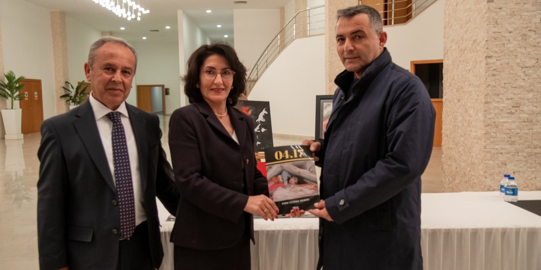 MANAVGAT’TA DEPREMZEDE ÇOCUKLARIN ESERLERİ SERGİLENDİ