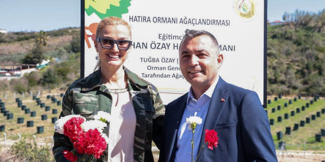 MANAVGAT’TA EĞİTİMCİ-YAZAR İLHAN ÖZAY ADINA HATIRA ORMANI AÇILDI