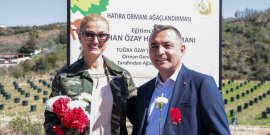 MANAVGAT’TA EĞİTİMCİ-YAZAR İLHAN ÖZAY ADINA HATIRA ORMANI AÇILDI