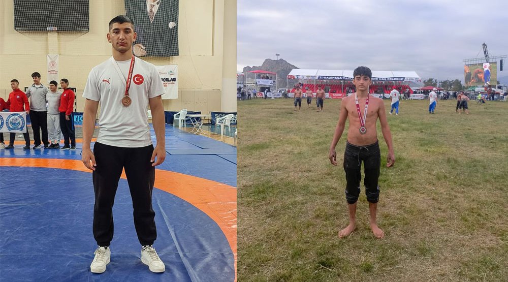 MANAVGAT BELEDİYESİ GÜREŞ KULÜBÜ’NDEN ÇİFTE BAŞARI